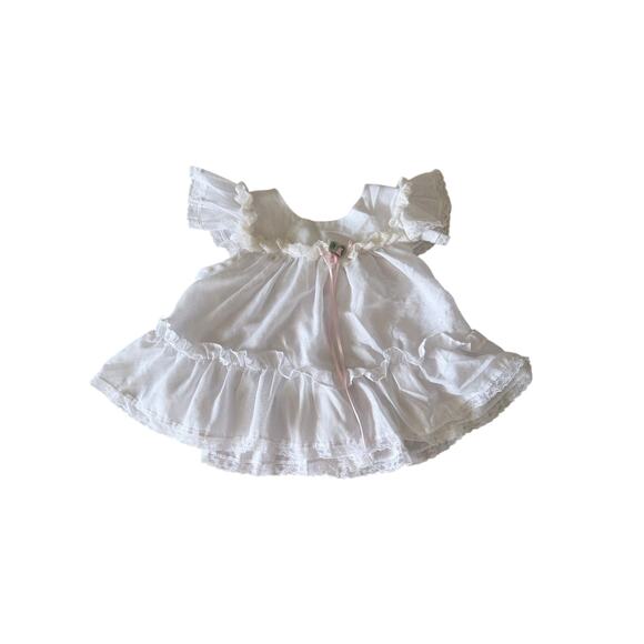 Collections for children Other - Vintage collections for children white frilly ruffle baby dress 6 9 months USA